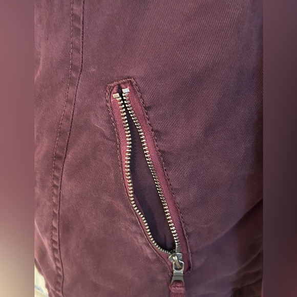 Marrakech two tone bomber jacket with asymmetrical zip front. - Picture 3 of 9